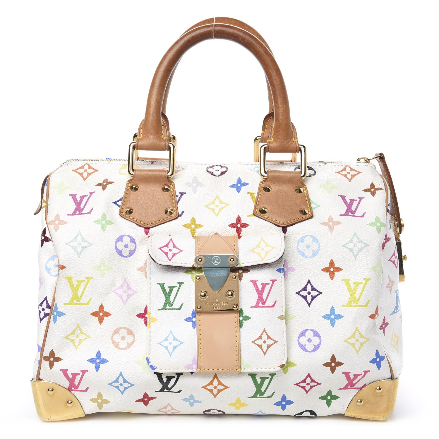 Louis Vuitton Monogram Multicolor Speedy 30 White 1 of 10