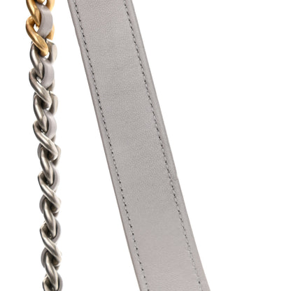 Chanel Lambskin Quilted Chanel 19 Wallet On Chain WOC Grey 13 of 13