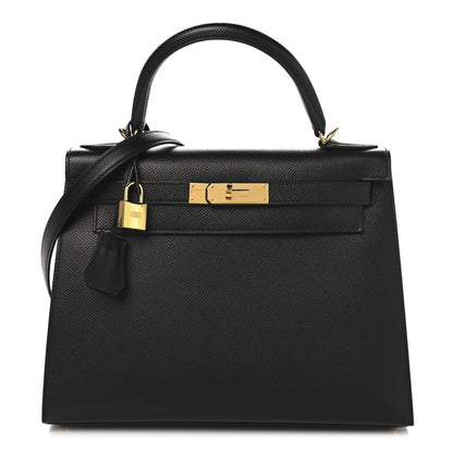Hermes Epsom Kelly Sellier 28 Black 1 of 13