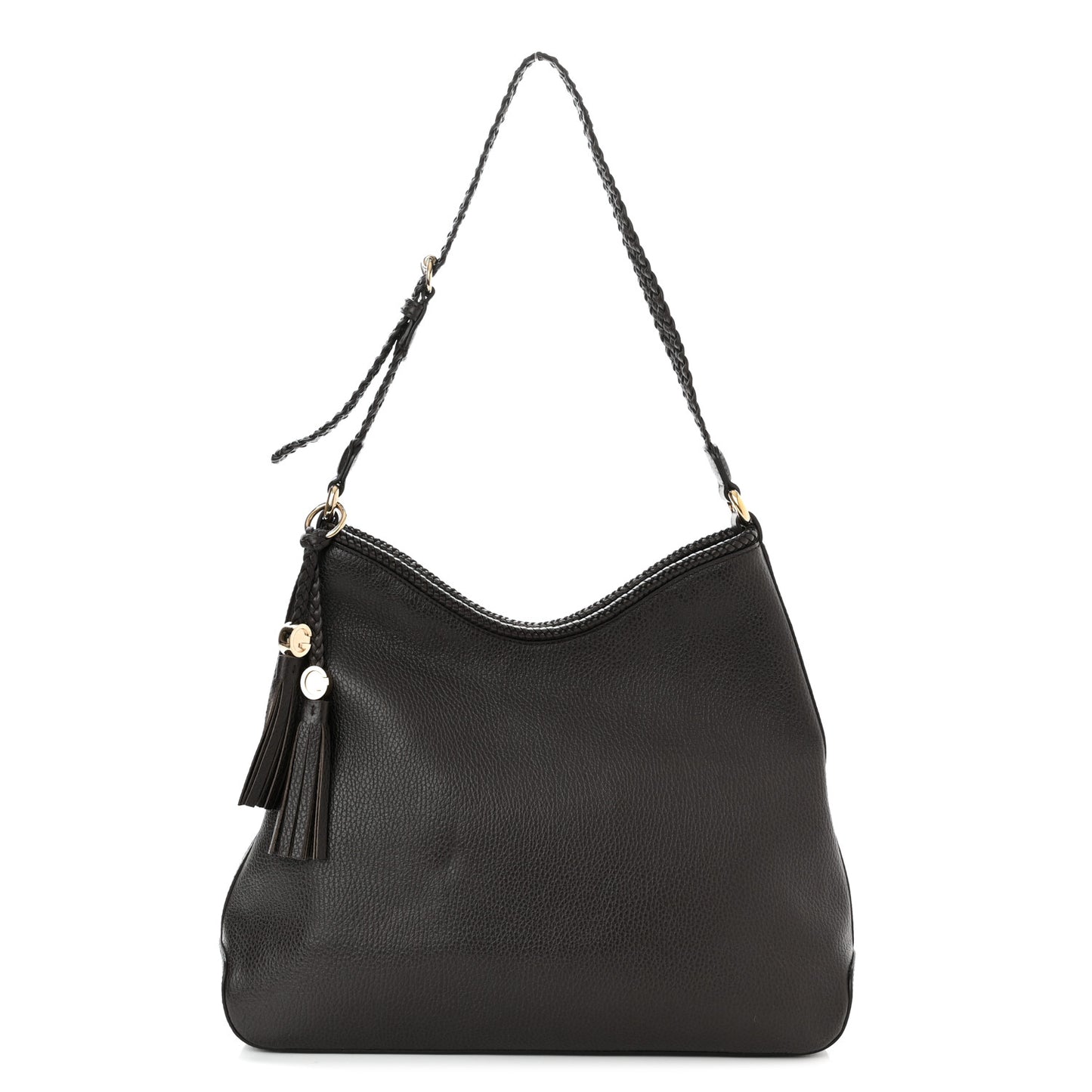 Pebbled Calfskin Medium Marrakech Hobo Dark Brown
