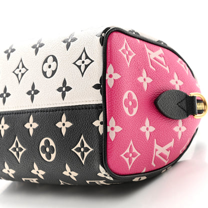 Louis Vuitton Empreinte Monogram Spring in the City Speedy Bandouliere 20 Black White Pink 9 of 9