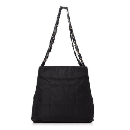 Prada Tessuto Nylon Chain Shoulder Bag Black 1 of 9