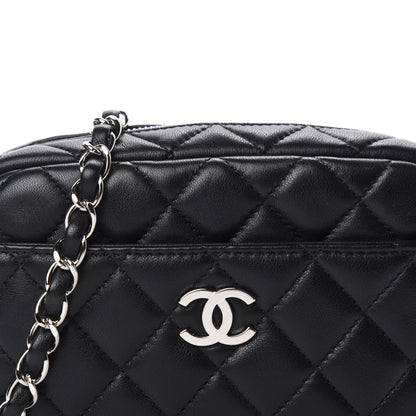 Chanel Lambskin Quilted Small Timeless Camera Case Black 10 of 11