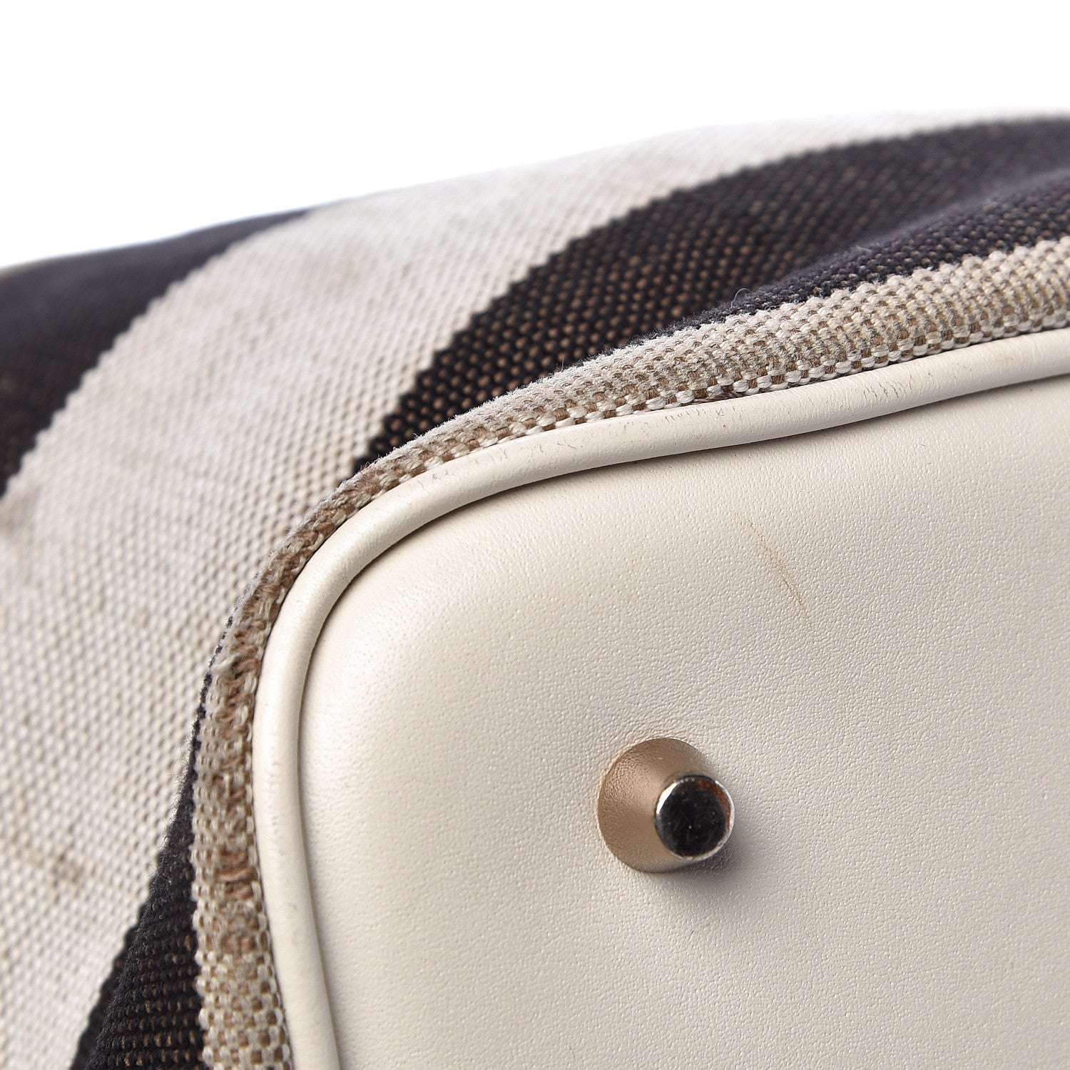 Burberry Canvas Mega Check Medium Ashby Hobo White 12 of 26