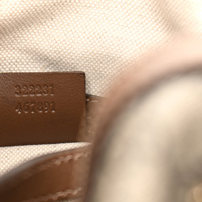 Gucci GG Supreme Monogram Margaux Calfskin Medium Nice Boston Beige Ebony Acero 7 of 12