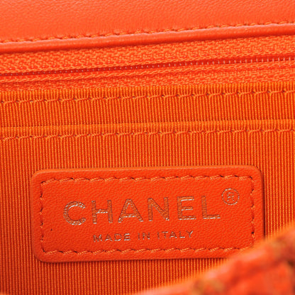 Chanel Lambskin Crochet Embroidered Small Flap Red 6 of 8