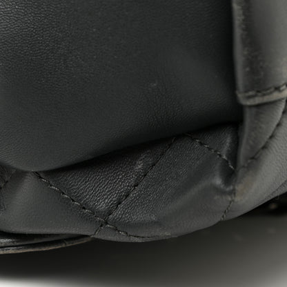 Chanel Lambskin Quilted Jumbo Coco Loop Flap Charcoal Grey 19 of 22