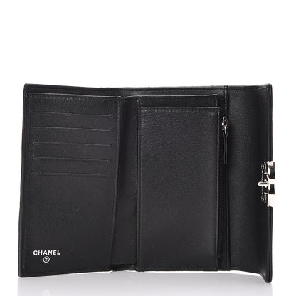 Chanel Lambskin Quilted Small Flap Wallet Black 5 of 9
