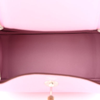 Hermes Taurillon Clemence Mini Lindy 20 Mauve Sylvestre 5 of 11