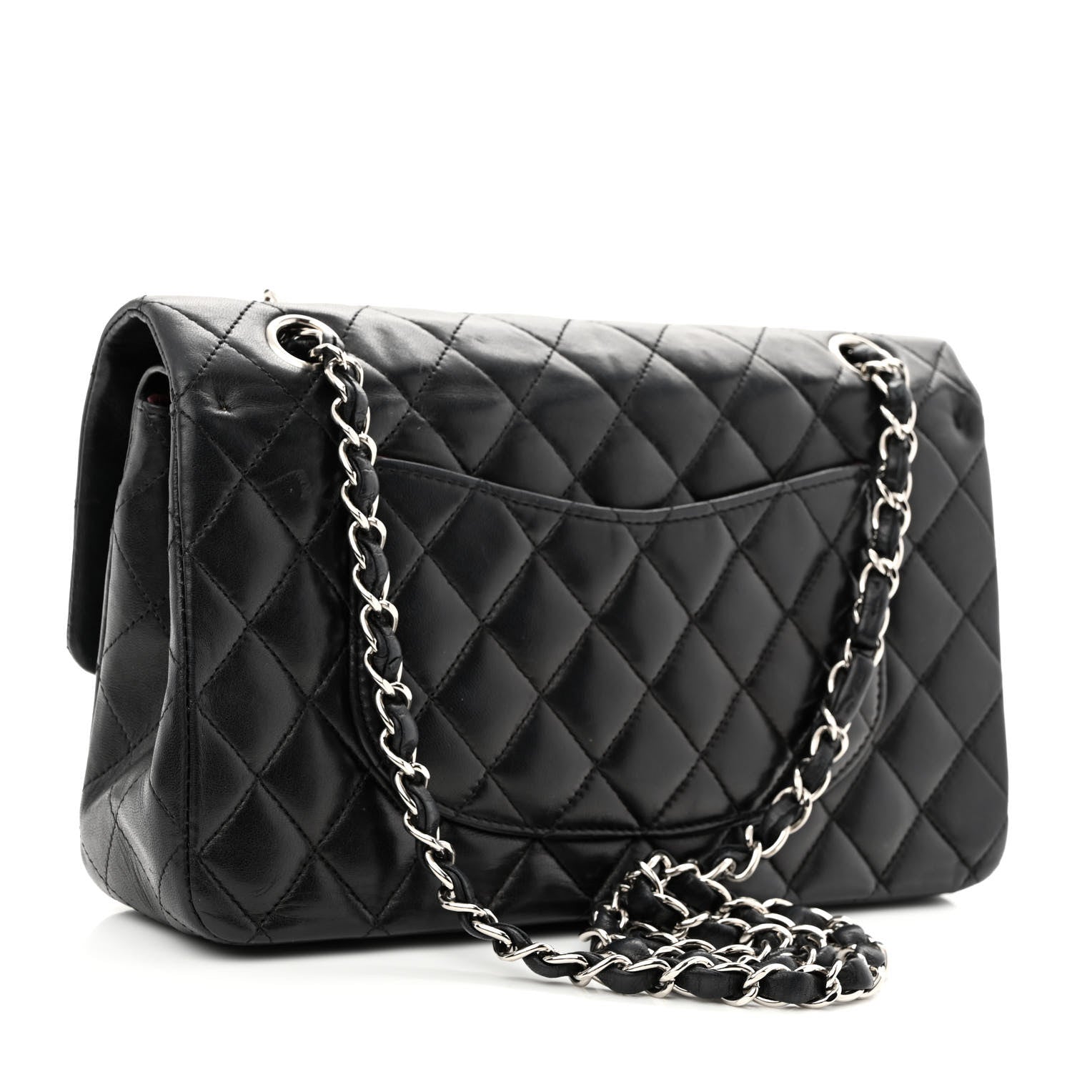 Chanel Lambskin Quilted Medium Double Flap Black 3 of 13