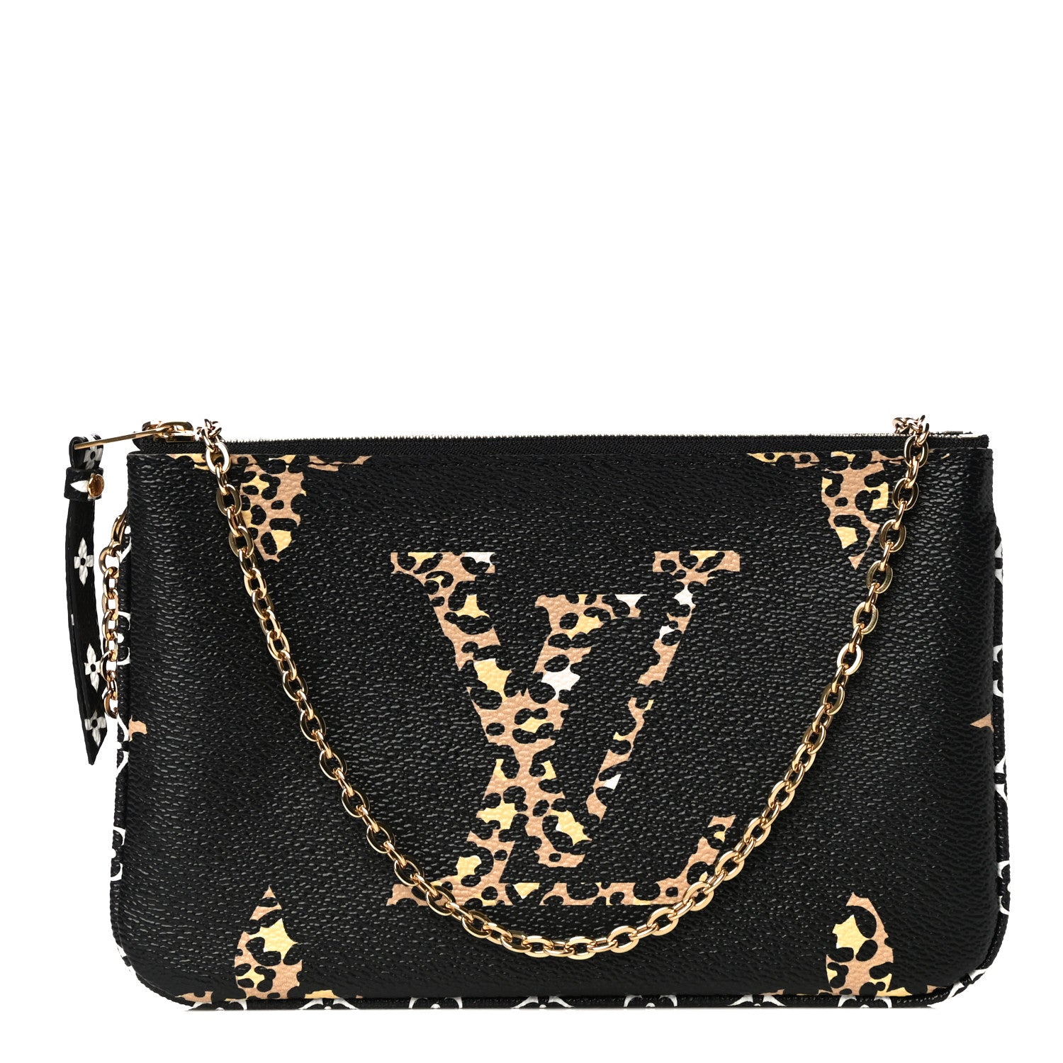 Louis Vuitton Monogram Giant Jungle Pochette Double Zip Black 1 of 10