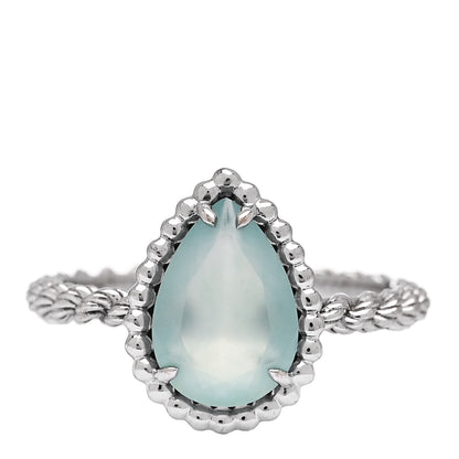 Boucheron 18K White Gold Aquaprase Small Serpent Boheme Ring 51 5.75 1 of 6