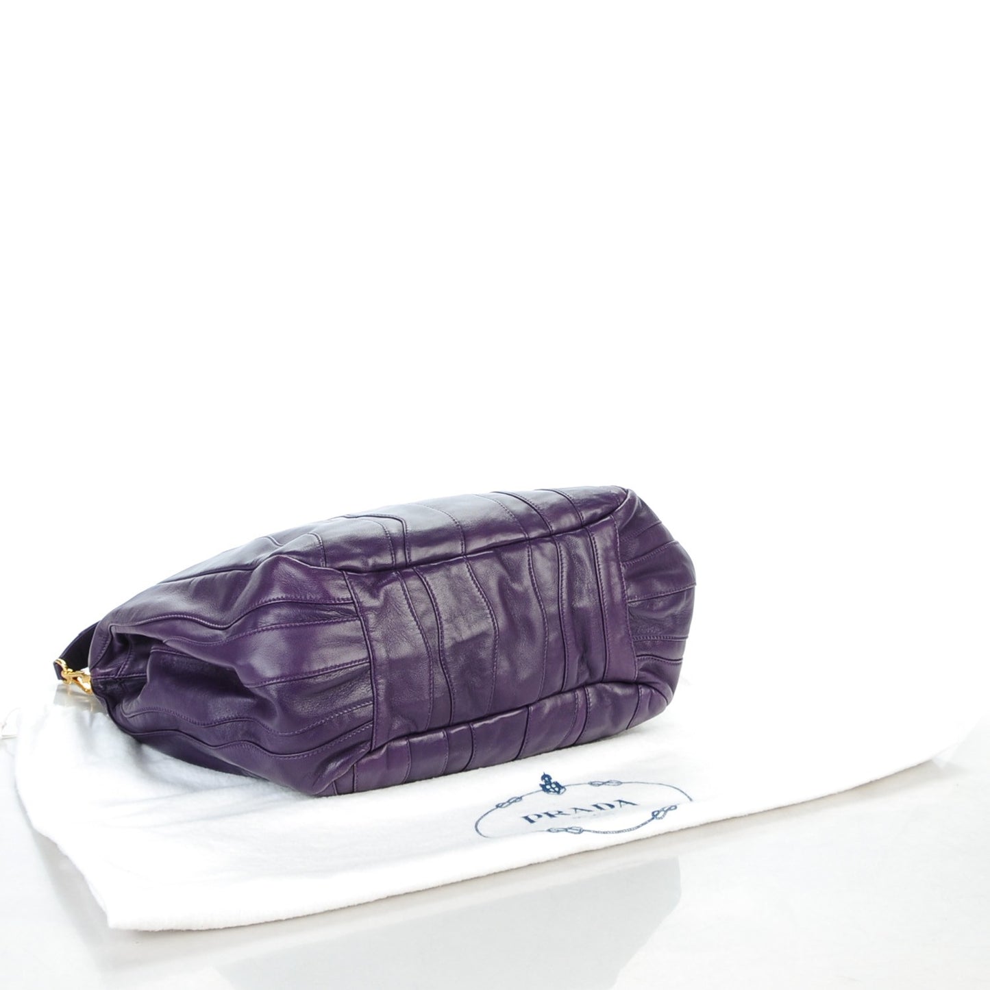 Nappa Stripes Shoulder Bag Viola