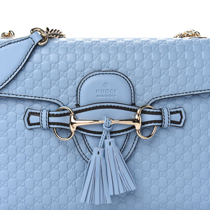 Gucci Microguccissima Medium Emily Chain Shoulder Bag Mineral Blue 10 of 10