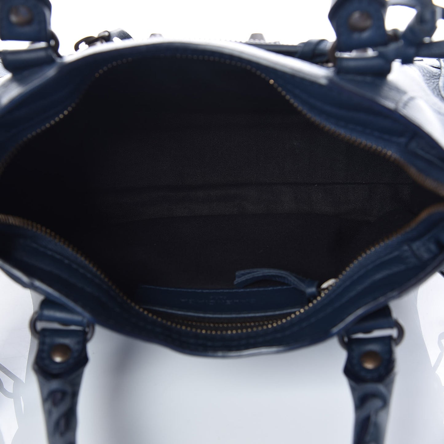 Calfskin Classic Hardware Mini City Bleu Nuit Dark Sea