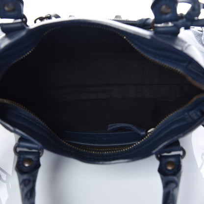Balenciaga Calfskin Classic Hardware Mini City Bleu Nuit Dark Sea 6 of 11
