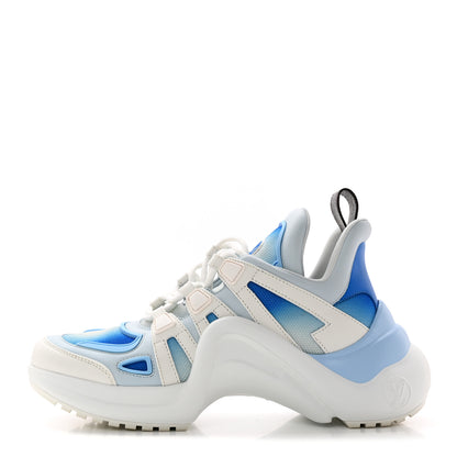 Louis Vuitton Calfskin LV Archlight Gradient Sneakers 38.5 Light Blue 1 of 10