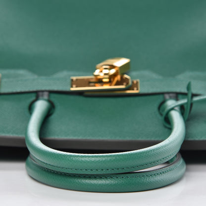 Hermes Epsom Birkin 30 Vert Vertigo 7 of 37