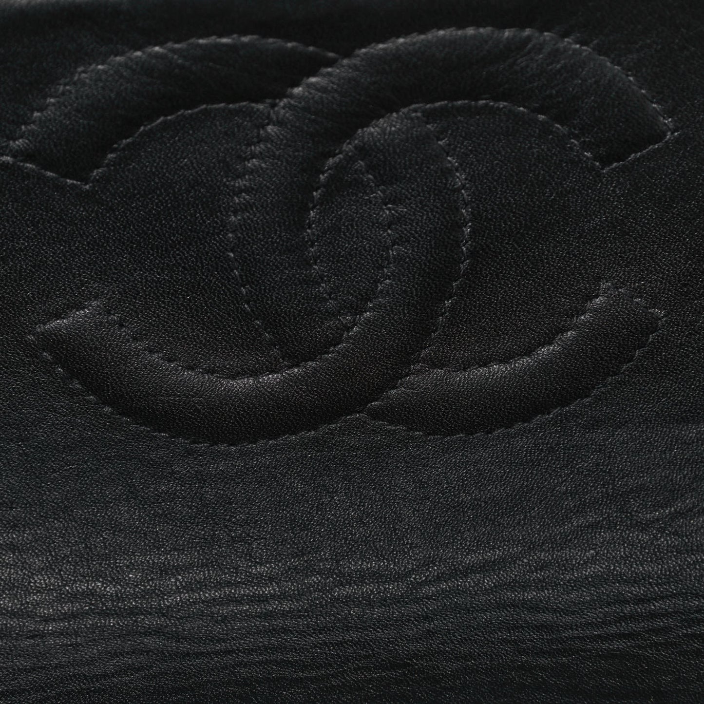 Lambskin Quilted Jumbo Single Flap Black