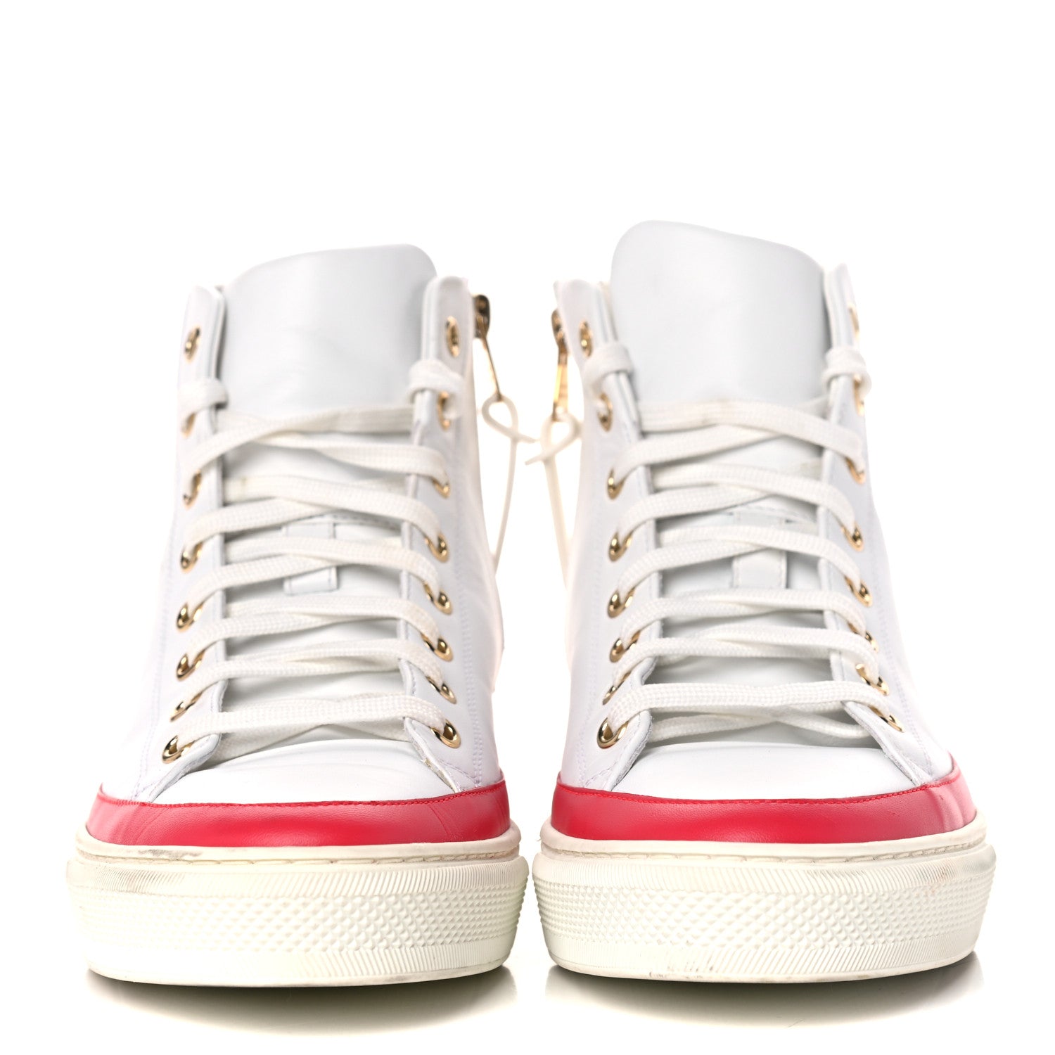 Louis Vuitton Calfskin LV Stellar Sneaker Boots 39 White Framboise 2 of 17