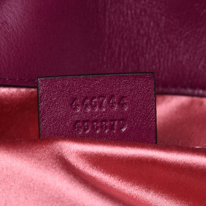 Gucci Velvet Matelasse Mini GG Marmont Shoulder Bag Fuchsia Violet Cyclamen 7 of 10