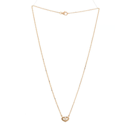 Cartier 18K Pink Gold Diamond XS Hearts and Symbols Necklace 3 of 5