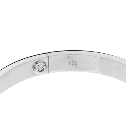Cartier 18K White Gold 4 Diamond LOVE Bracelet 18 6 of 7