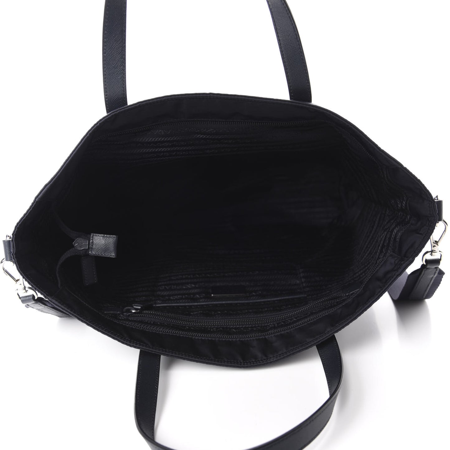 Tessuto Nylon Saffiano Vela Tote Baltico