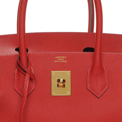 Hermes Epsom Birkin 30 Rouge Casaque 20 of 26