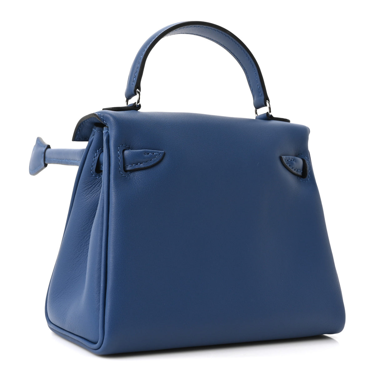 Hermes Swift Quelle Idole Kelly Doll Handbag Bleu Tie Caban 3 of 10