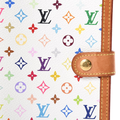 Louis Vuitton Monogram Multicolor Small Ring Agenda Cover White 11 of 12