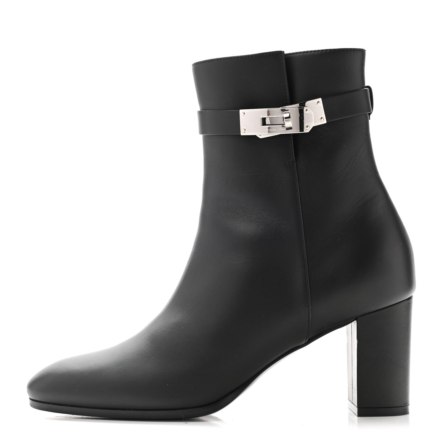 Hermes Calfskin Saint Germain Ankle Boots 38.5 Black 1 of 12