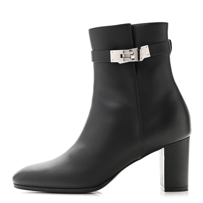 Hermes Calfskin Saint Germain Ankle Boots 38.5 Black 1 of 12