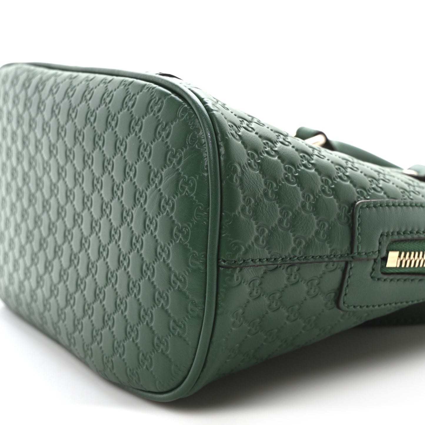 Soft Microguccissima Mini Dome Bag Emerald