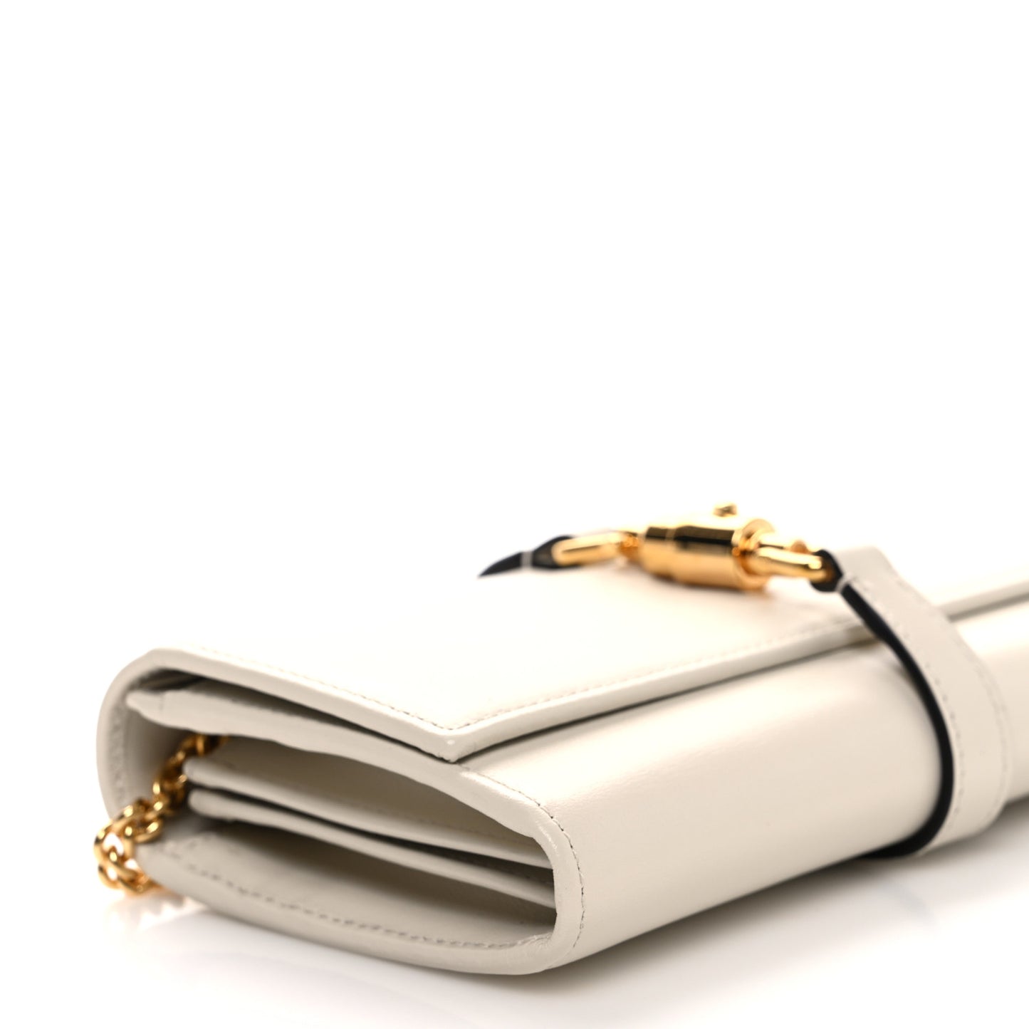 Calfskin Jackie 1961 Chain Wallet Mystic White