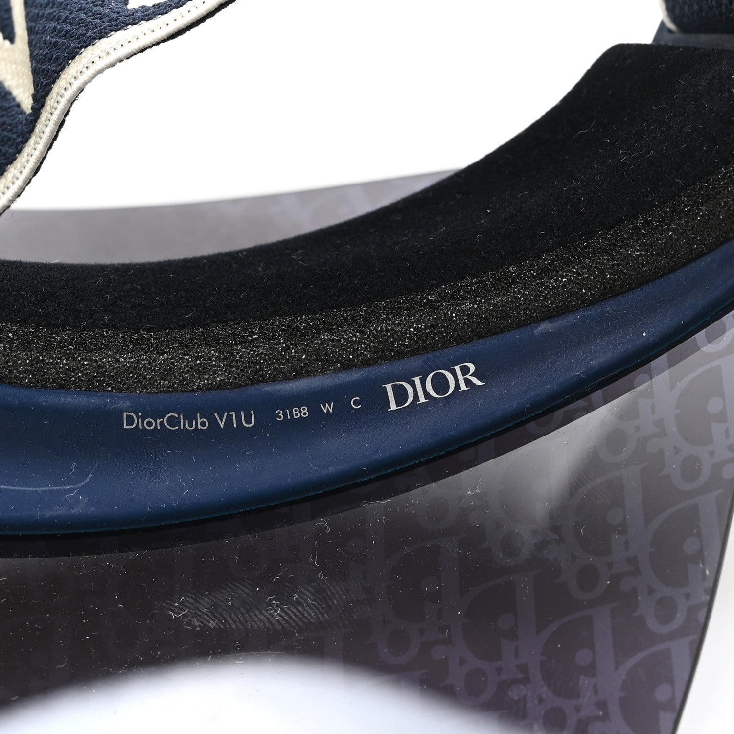 Christian Dior Oblique DiorClub V1U Sun Visor Blue 7 of 8