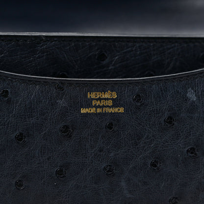 Hermes Ostrich Constance 18 Bleu Indigo 6 of 13