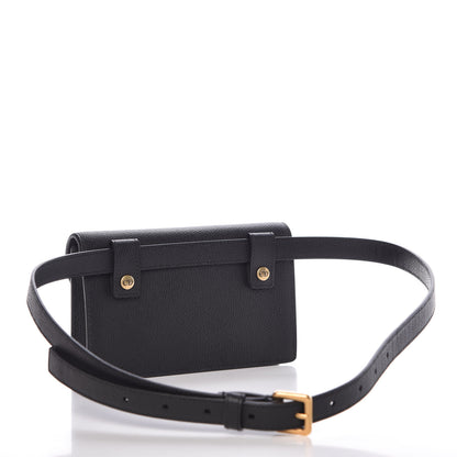 Christian Dior Grained Calfskin Saddle Belt Bag Black 3 of 8