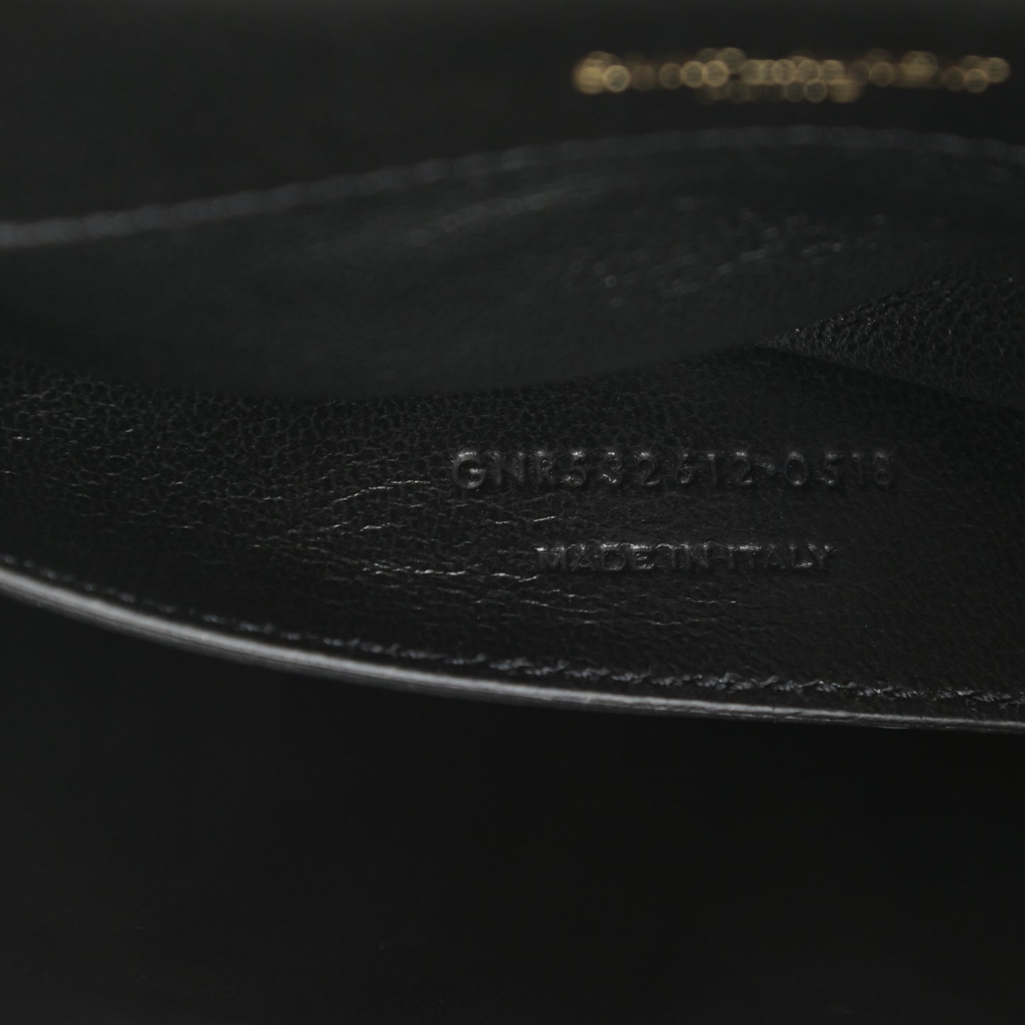 Lambskin Matelasse Monogram Medium Vicky Chain Bag Black