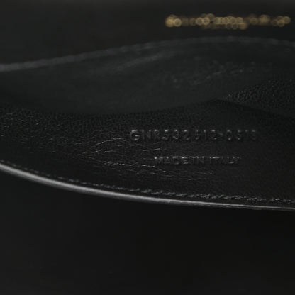 Saint Laurent Lambskin Matelasse Monogram Medium Vicky Chain Bag Black 7 of 11