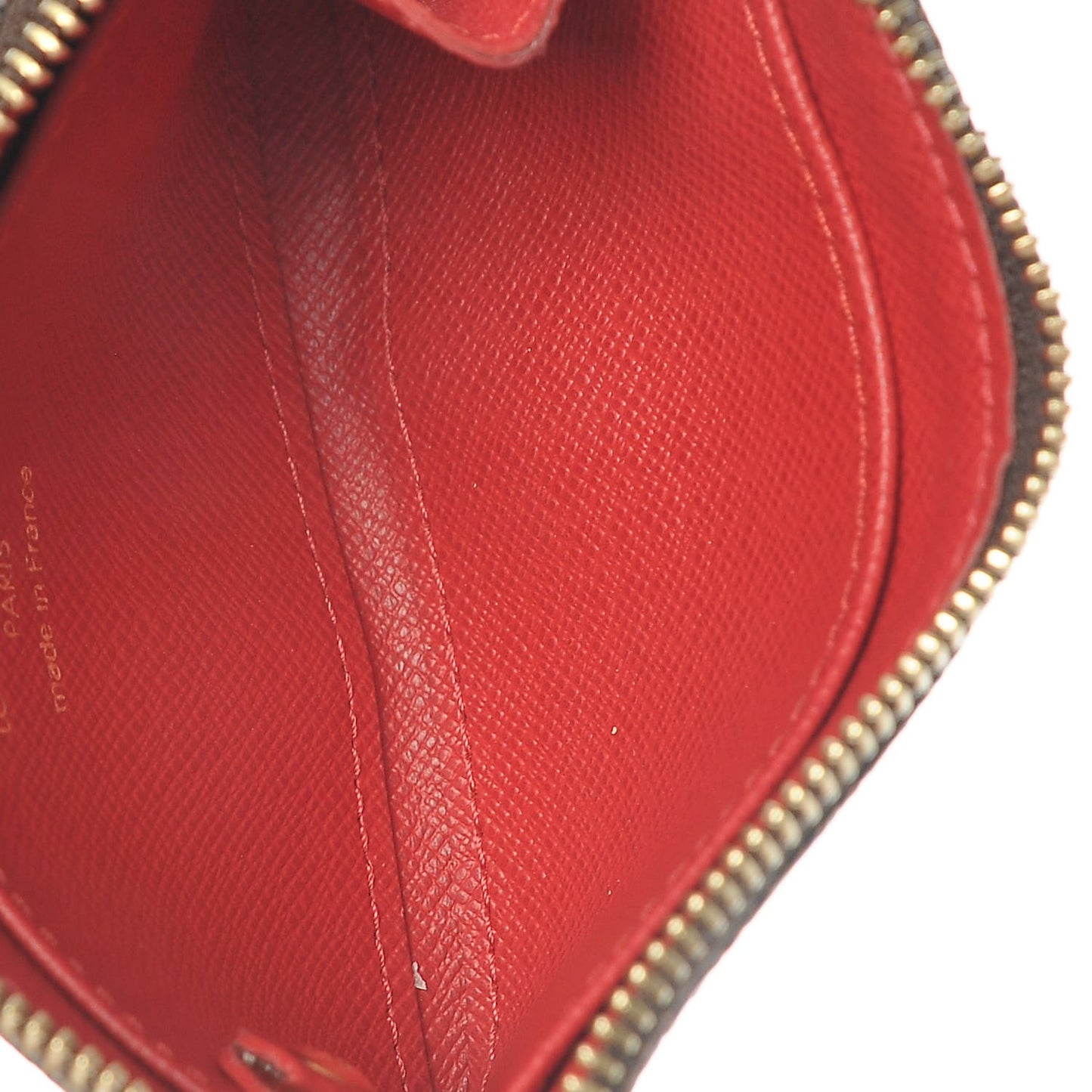 Damier Ebene Complice Trunks and Bags Key Pouch Red