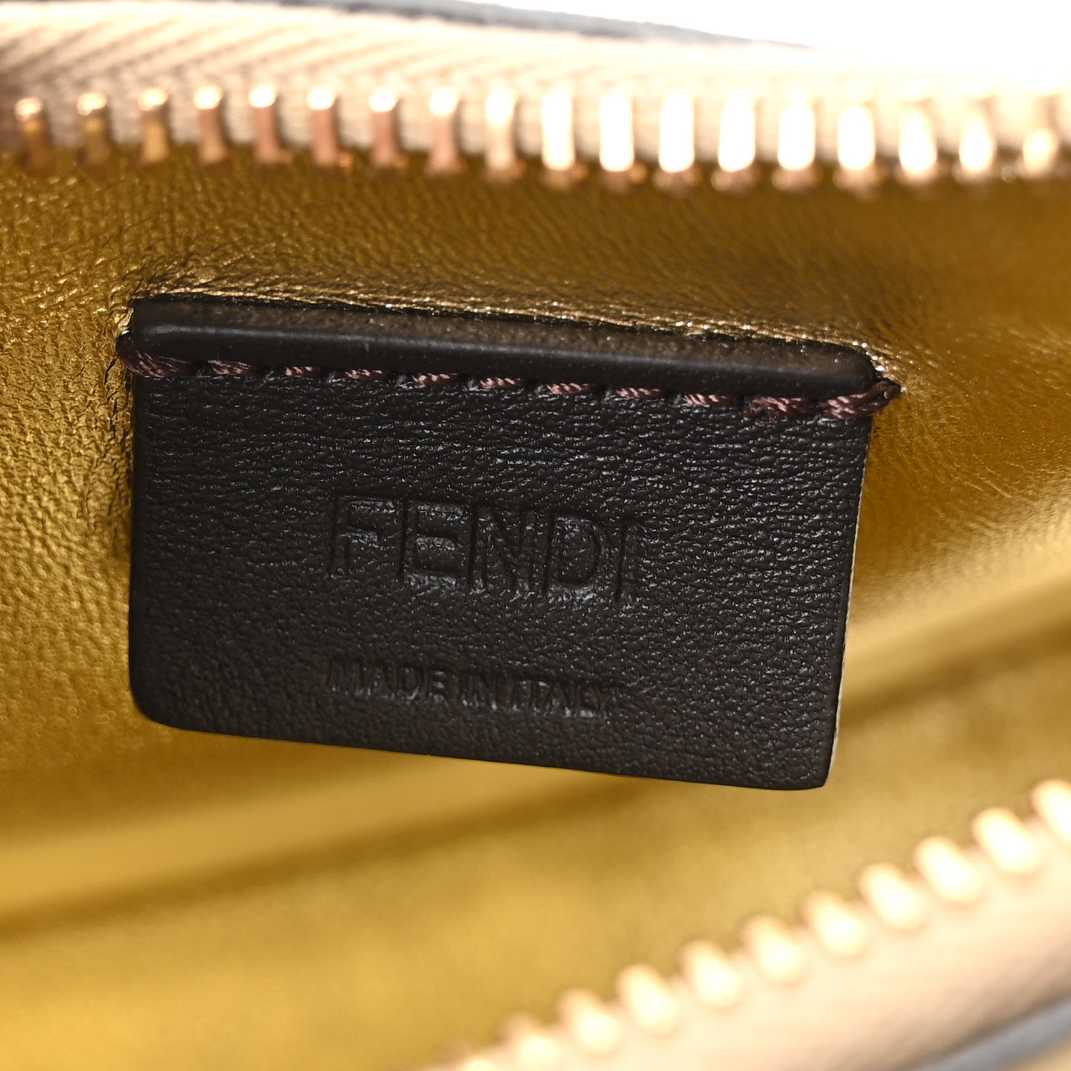 Fendi Crystal Vitello Laminato Suede FF Nano Fendigraphy Hobo Bag Platino 5 of 10