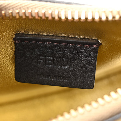 Fendi Crystal Vitello Laminato Suede FF Nano Fendigraphy Hobo Bag Platino 5 of 10