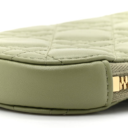 Christian Dior Lambskin Cannage Lady Dior Phone Holder Green 9 of 11