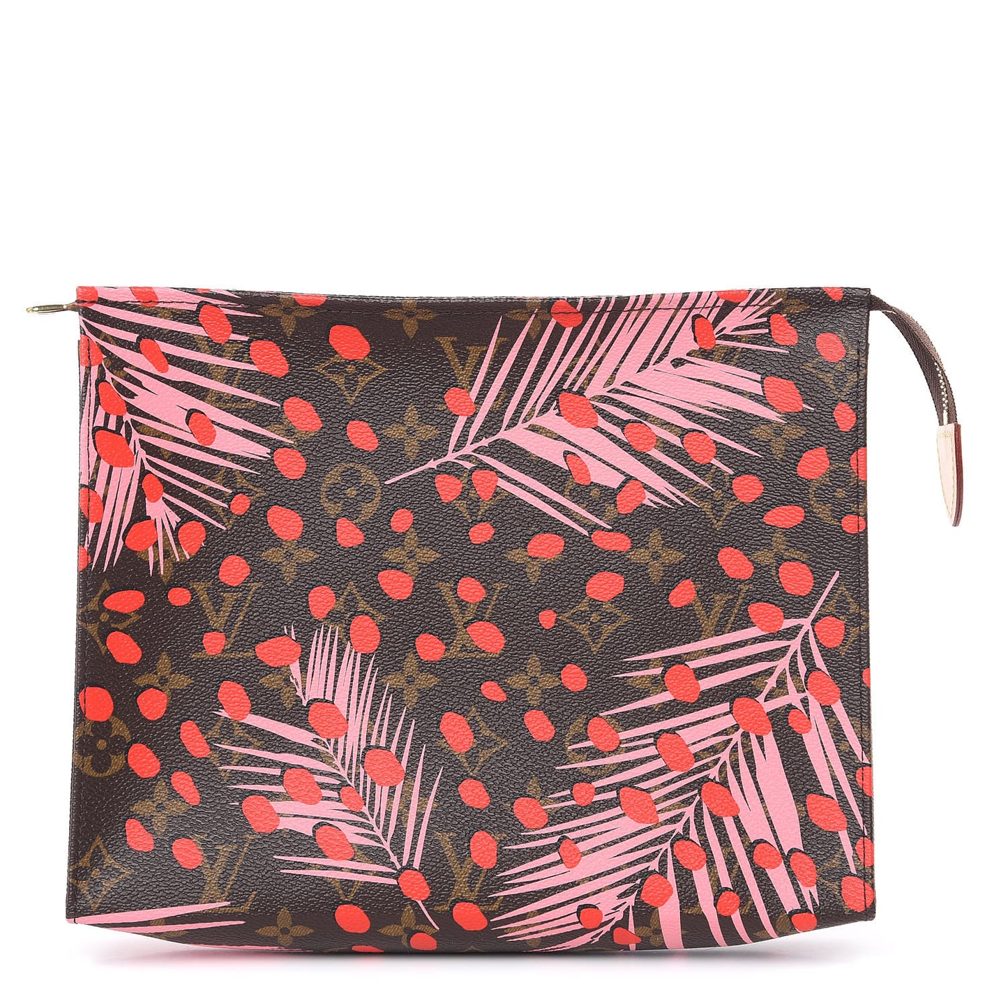 Monogram Jungle Dots Toiletry Pouch 26 Sugar Pink Poppy