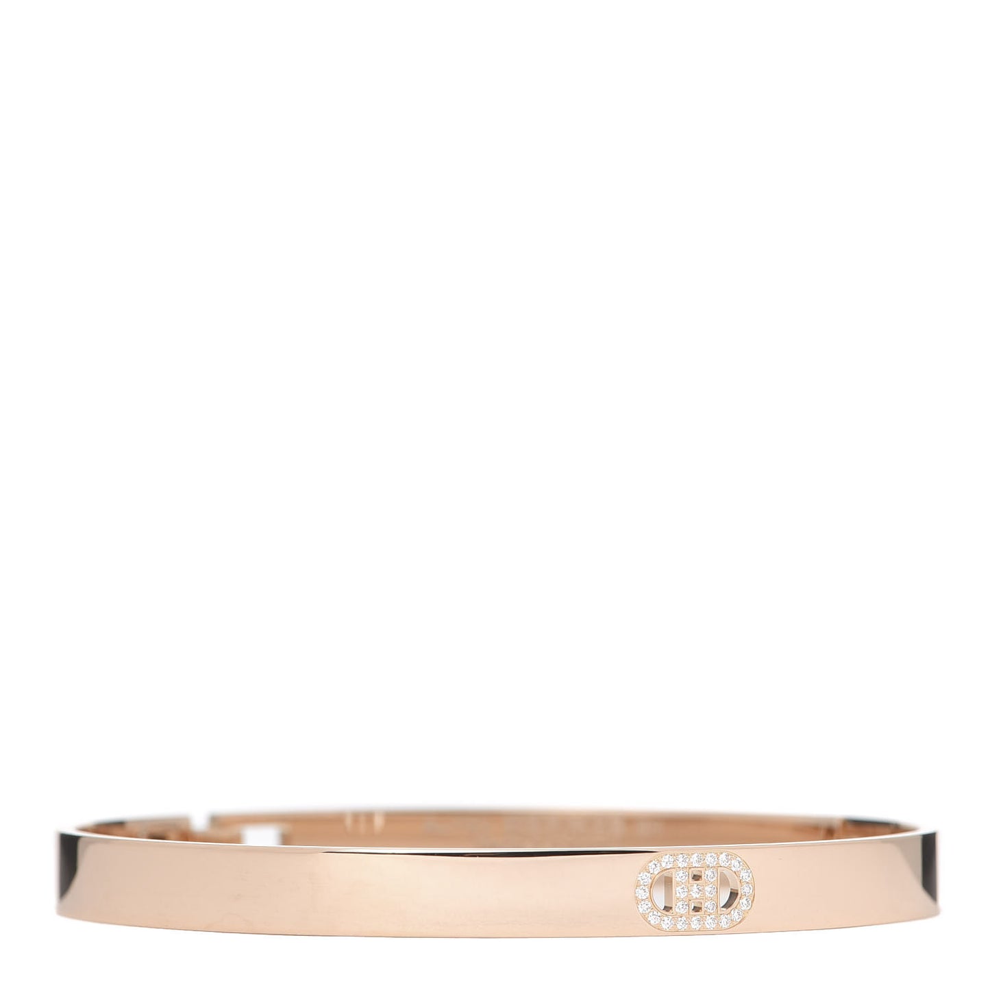 18K Rose Gold Diamond PM H D'Ancre Bracelet SH