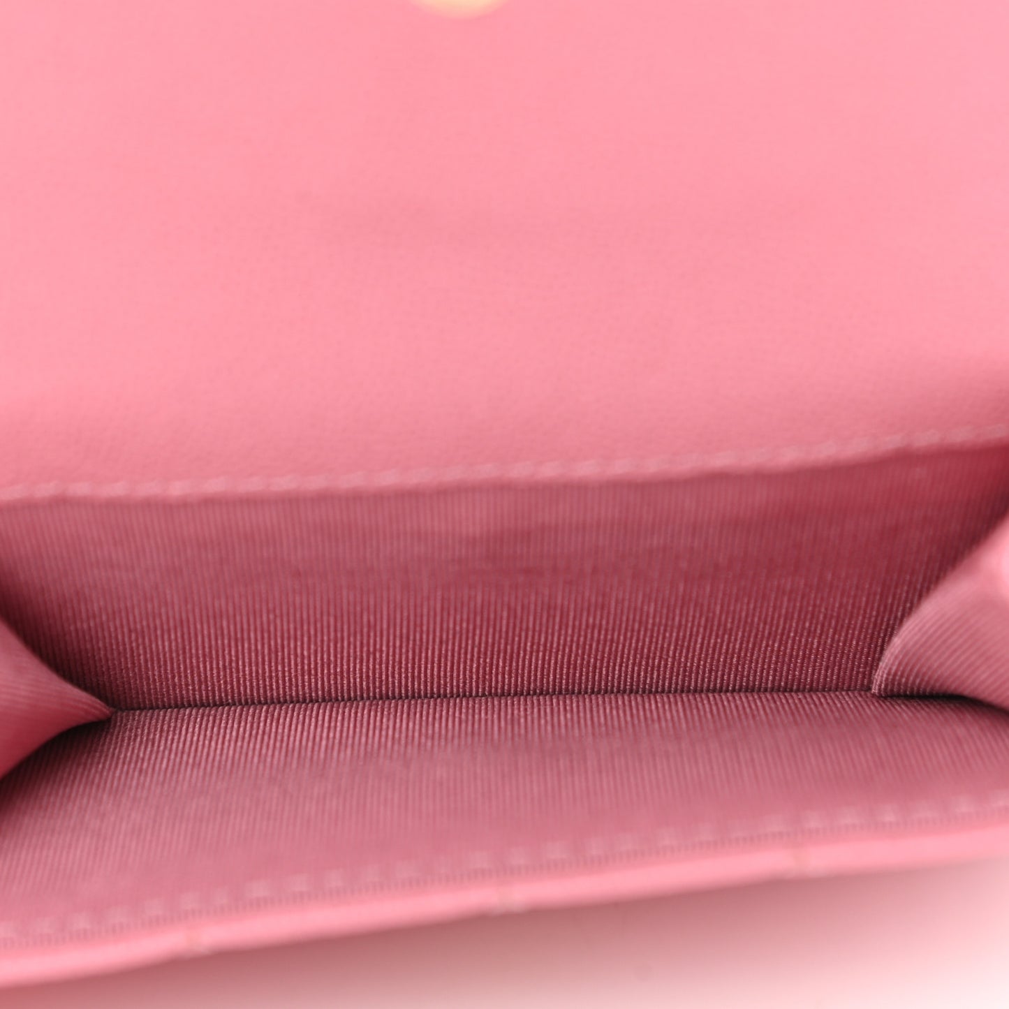 Caviar Quilted Small Boy Flap Wallet Pink