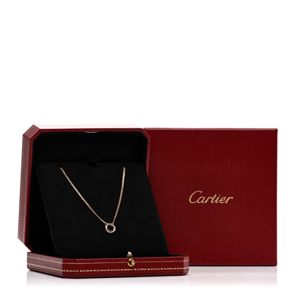 Cartier 18K Pink Yellow White Gold Trinity Double Chain Pendant Necklace 5 of 5