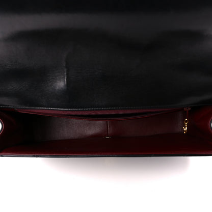 Chanel Calfskin Chevron Quilted Envelope Flap Bag Black 5 of 11