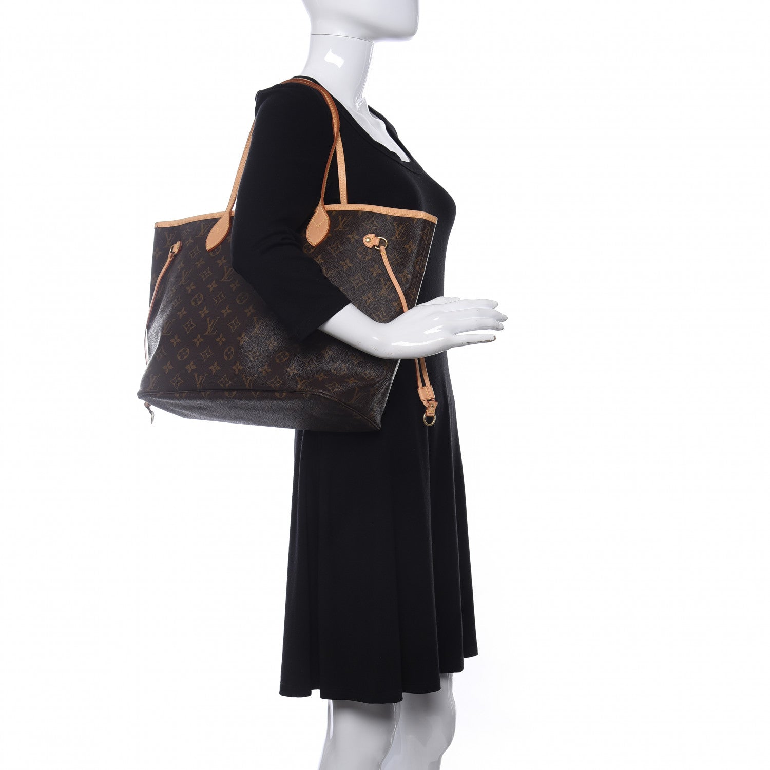 Louis Vuitton Monogram Neverfull MM 2 of 9
